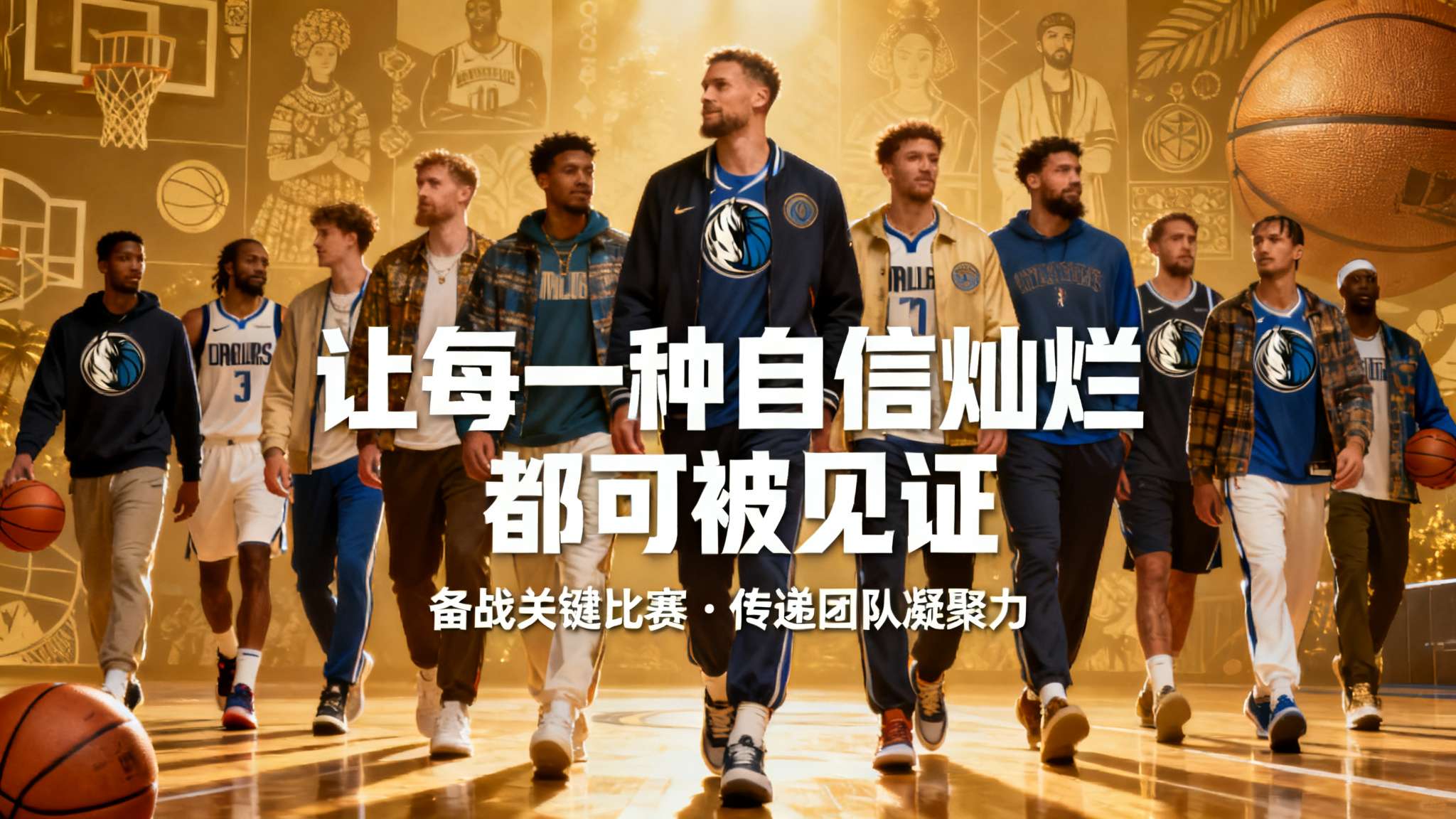 气质非凡!独行侠官媒晒众球员入场穿搭照:周五篮球大战 气质非凡!独行侠官媒晒众球员入场穿搭照:周五篮球大战